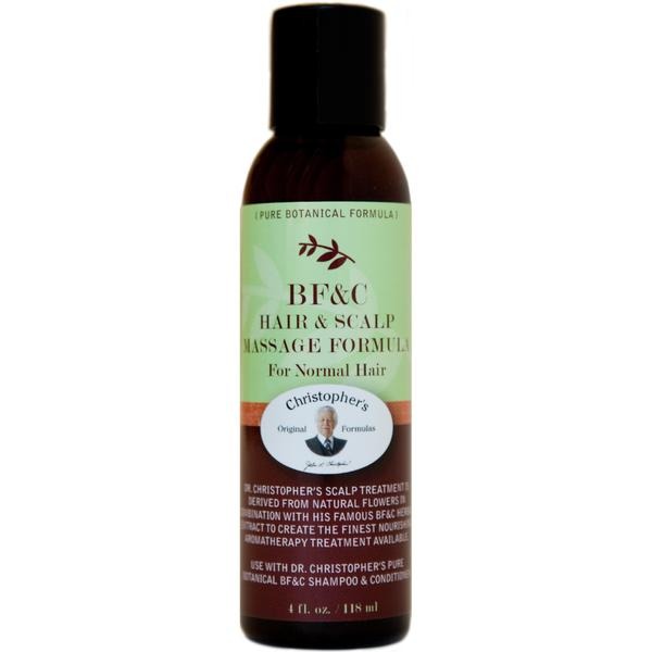 BF&C Hair & Scalp Massage Oil 4 oz. - Christopher's Herb Shop