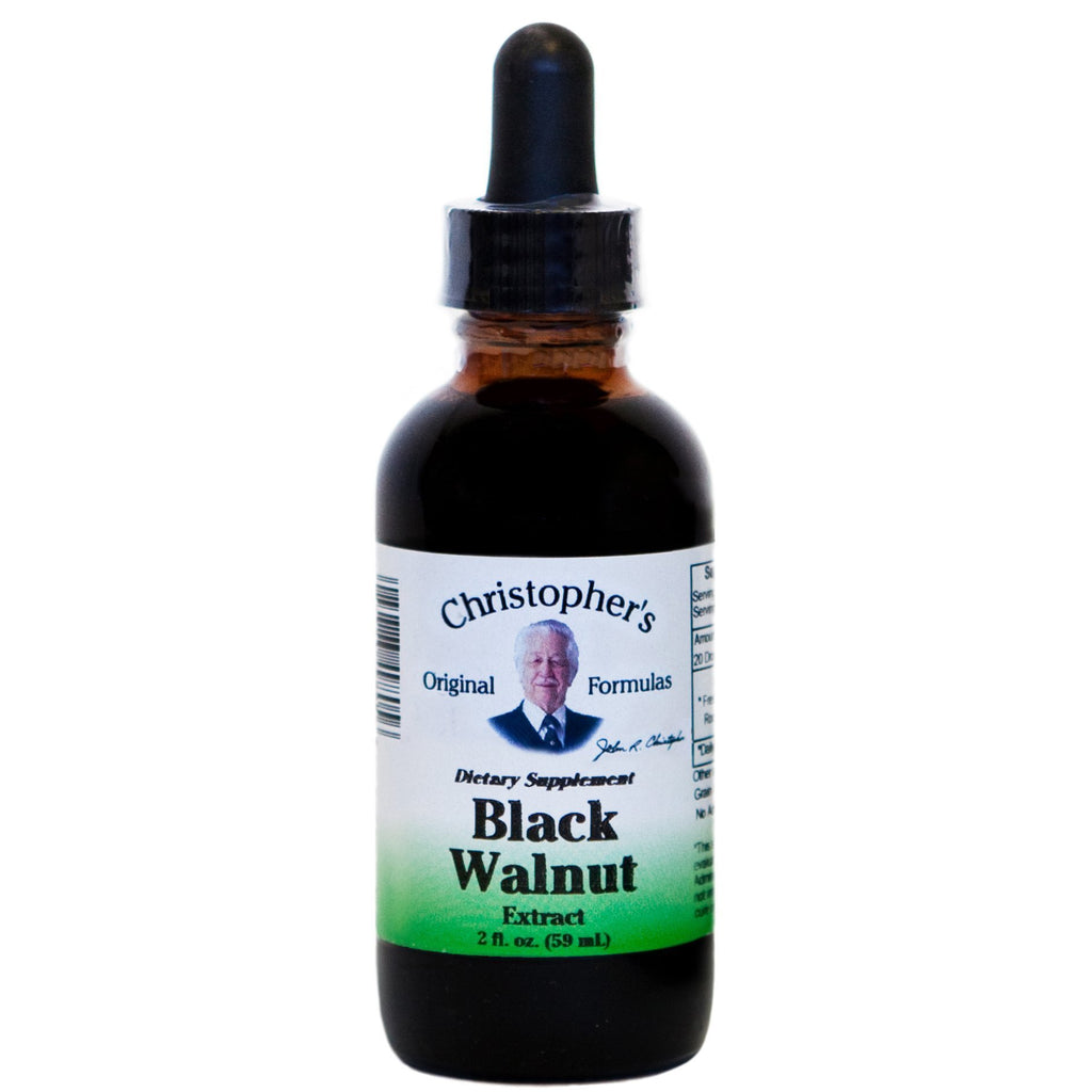 Black Walnut Hull - Alcohol Extract 2 oz. - Christopher's Herb Shop