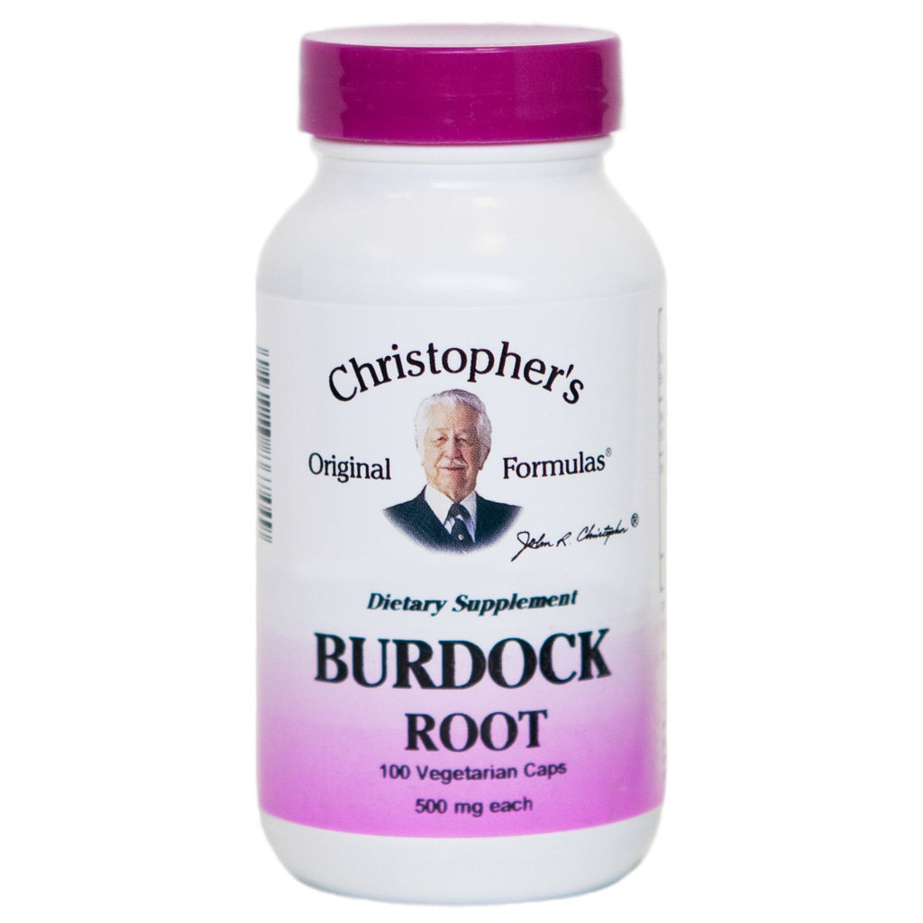 Burdock Root - 100 Capsules - Christopher's Herb Shop