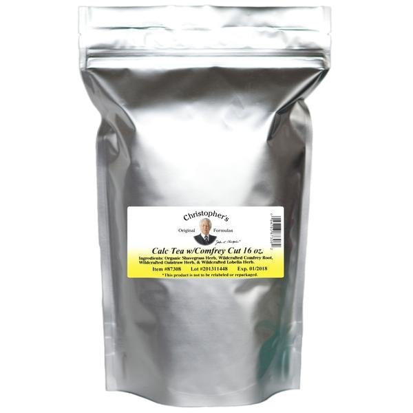 Calc Tea w/ Comfrey (Herbal Calcium Formula) - Bulk 1 lb. Cut - Christopher's Herb Shop