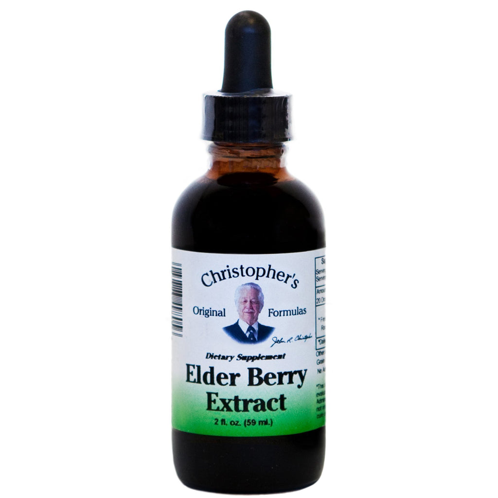 Elder Berry - Alcohol Extract 2 oz. - Christopher's Herb Shop