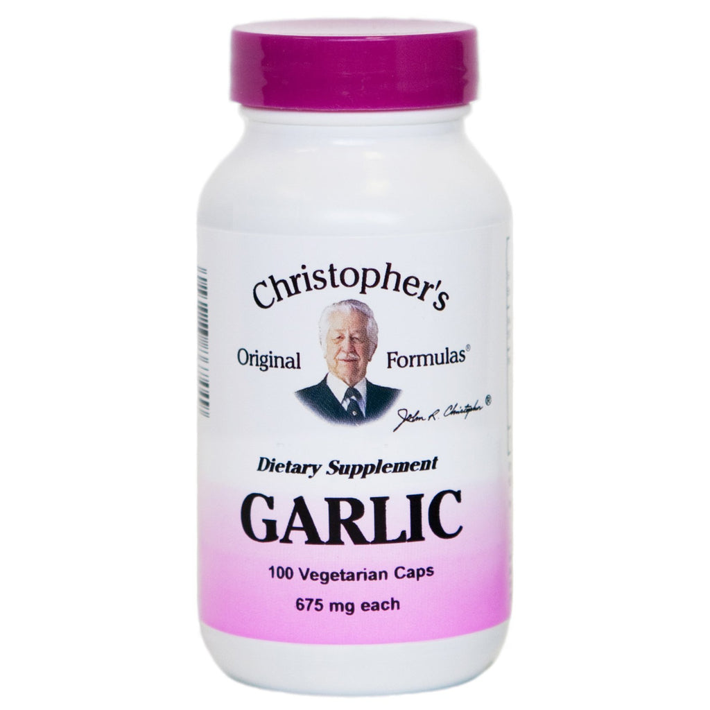 Garlic Bulb - 100 Capsules - Christopher's Herb Shop