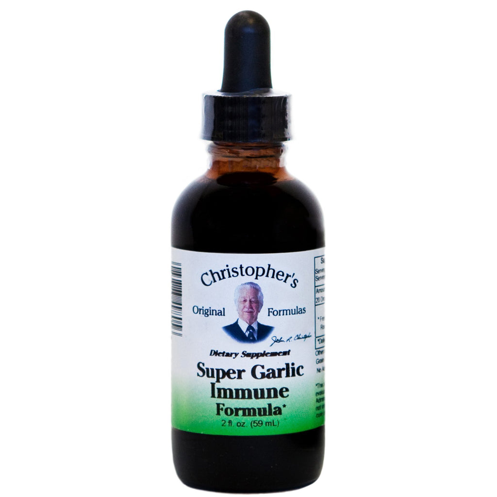 Super Garlic Immune Formula - 2 oz. Glycerine Extract - Christopher's Herb Shop